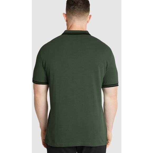 Johnny Bigg Xavier Zip Neck Polo Shirt NWT Forest Green US 4XL - Picture 2 of 9